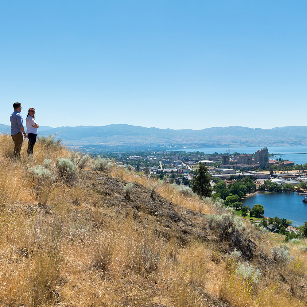 UBC Okanagan Students looking over Kelowna