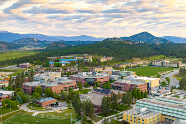 Ariel view of UBC Okanagan campus