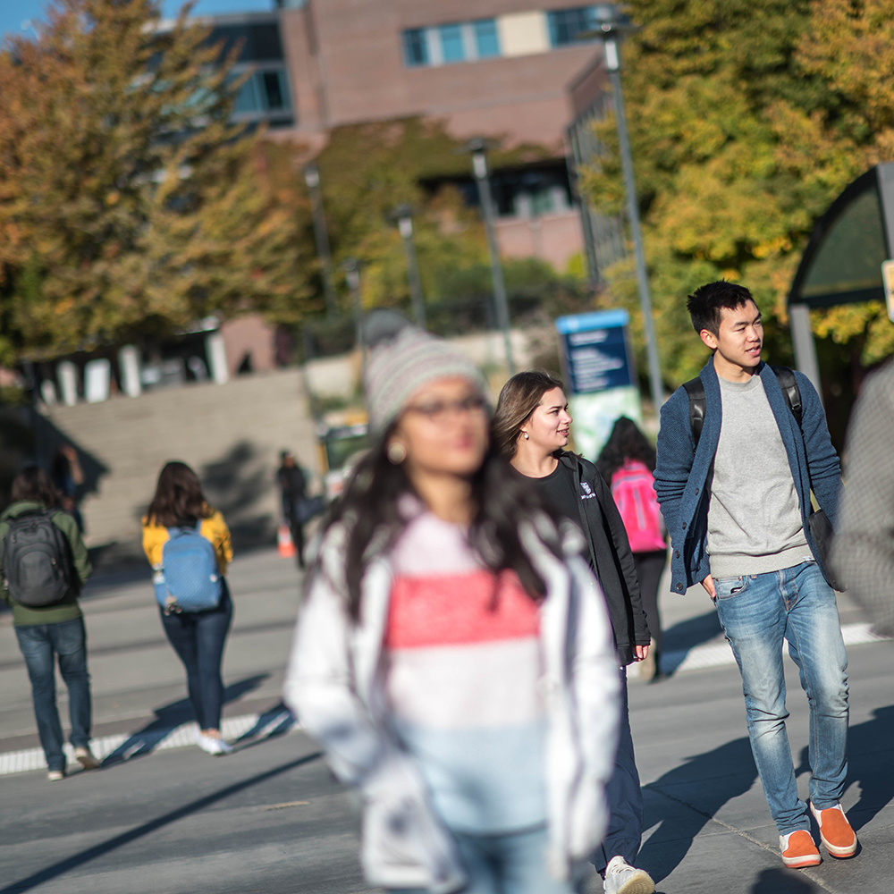 Outdoor walkway on the UBCO campus