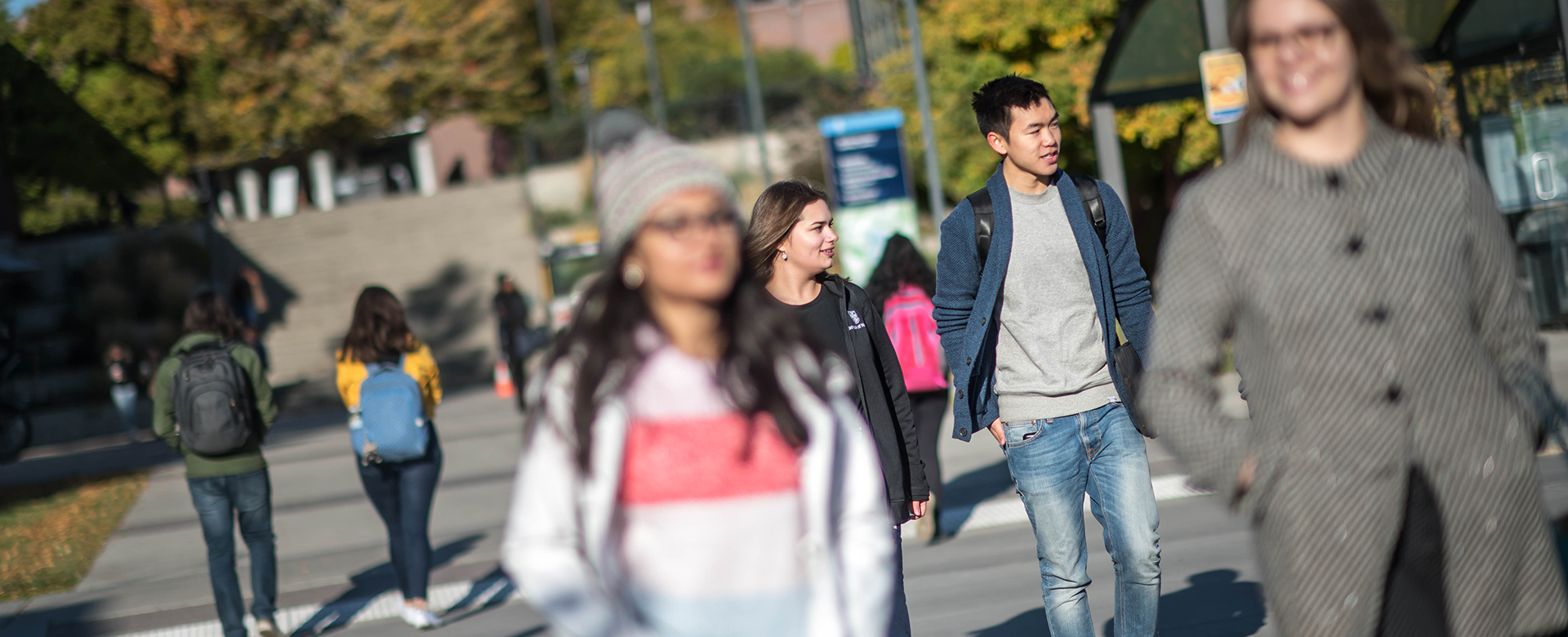 Outdoor walkway on the UBCO campus